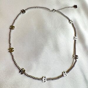 Chic Silver Charm Necklace